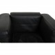 Le Corbusier LC 2/1 chair in black leather 