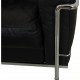 Le Corbusier LC 2/1 chair in black leather 