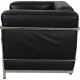 Le Corbusier LC 2/1 chair in black leather 