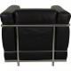 Le Corbusier LC 2/1 chair in black leather 