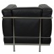 Le Corbusier LC-2 lounge chair in black Pelle leather