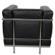 Le Corbuiser LC-2 lounge chair in black pelle leather