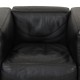 Le Corbuiser LC-2 lounge chair in black pelle leather