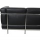 Le Corbusier LC2 3.personers sofa i sort læder