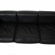 Le Corbusier LC2 3.personers sofa i sort læder