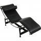 Le Corbusier LC-4 Chaiselong in black leather