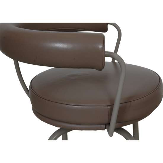 Le Corbusier LC-7 chair in grey leather