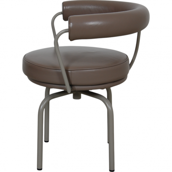 Le Corbusier LC-7 chair in grey leather