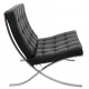 Ludwig Mies Van der Rohe Barcelona chair in black leather