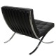 Ludwig Mies Van der Rohe Barcelona chair in black leather