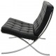 Ludwig Mies Van der Rohe Barcelona chair in black leather