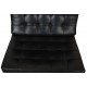 Ludwig Mies Van der Rohe Barcelona chair in black leather