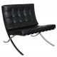 Ludwig Mies Van der Rohe Barcelona chair in black leather