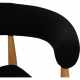 Nanna Ditzel circle chair in black fabric