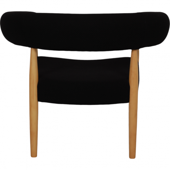 Nanna Ditzel circle chair in black fabric