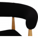 Nanna Ditzel circle chair in black fabric