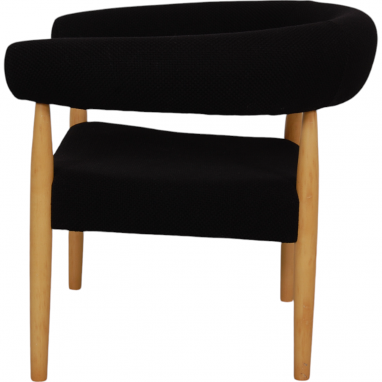 Nanna Ditzel circle chair in black fabric