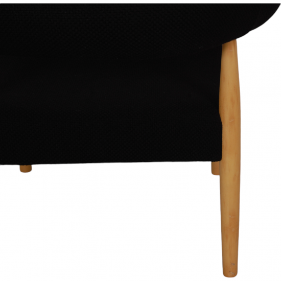 Nanna Ditzel circle chair in black fabric