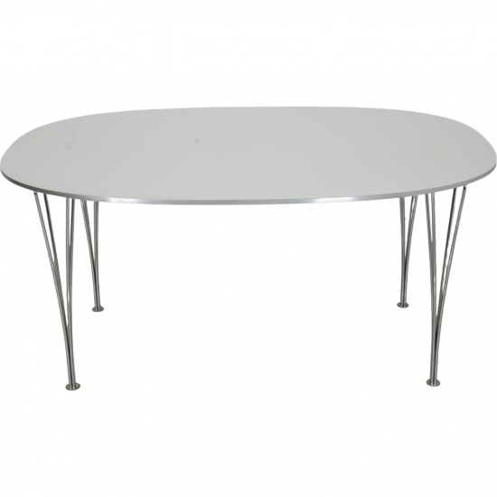 Piet Hein white Super elipse table 100x150 Cm