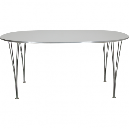 Piet Hein white Super elipse table 100x150 Cm