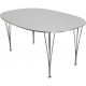 Piet Hein white Super elipse table 100x150 Cm