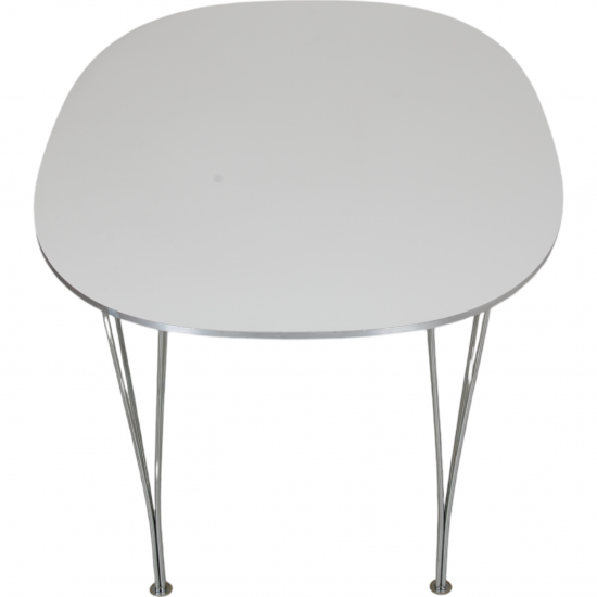 Piet Hein white Super elipse table 100x150 Cm