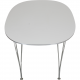 Piet Hein white Super elipse table 100x150 Cm