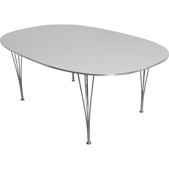 Piet Hein White super elipse table 120x180 Cm