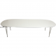 Piet Hein B619 dining table 180-120 Cm with extension plates