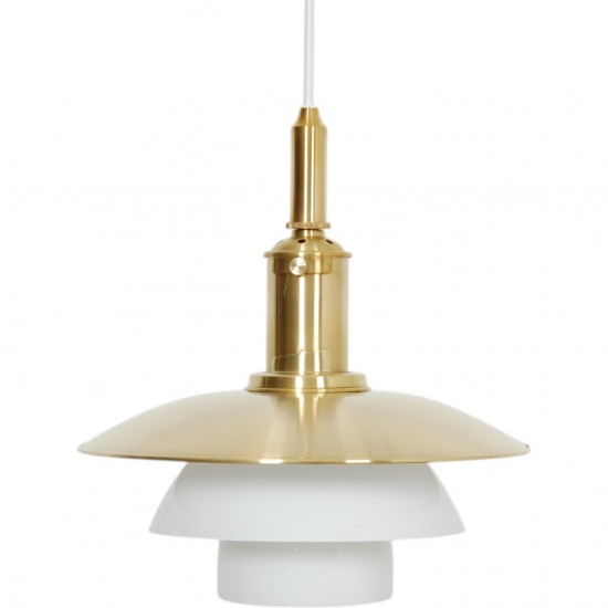 Poul Henningsen PH3/3 pendant of brass