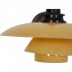 Poul Henningsen wall lamp PH-1/1 with yellow shades