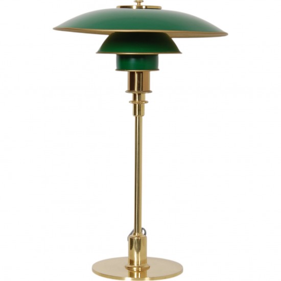 Poul Henningsen PH 3/2 table lamp with green shades