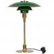 Poul Henningsen Ph 3/2 table lamp with green metal shades