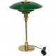 Poul Henningsen Ph 3/2 table lamp with green metal shades