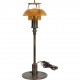 Poul Henningsen PH3/2 tablelamp with amber glass shades