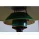 Poul Henningsen PH3/2 with green shades and browned brass