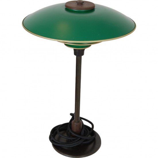 Poul Henningsen PH3/2 with green shades and browned brass