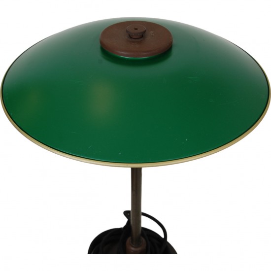 Poul Henningsen PH3/2 with green shades and browned brass