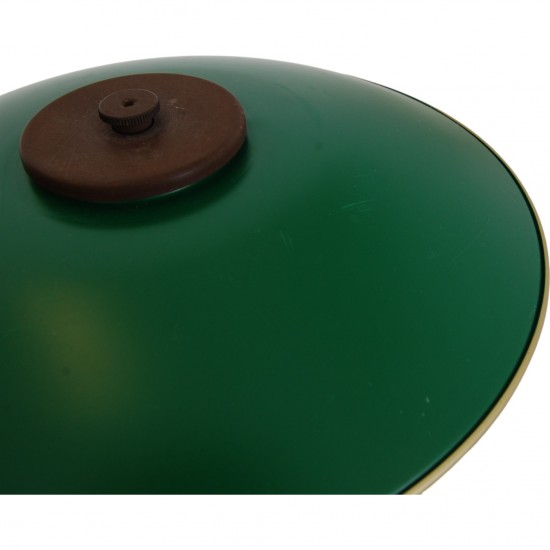 Poul Henningsen PH3/2 with green shades and browned brass