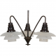 Poul Henningsen three-armed Emperor Chandelier PH-2/2