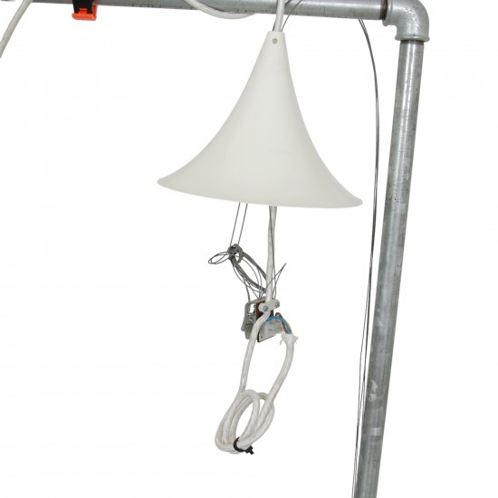 Poul Henningsen stål kogle lampe 72 Cm