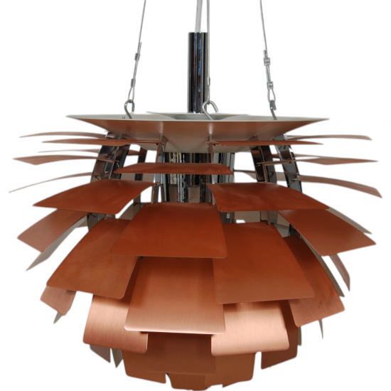 Poul Henningsen copper Artichoke lamp 48 Cm