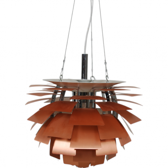 Poul Henningsen copper Artichoke lamp 48 Cm