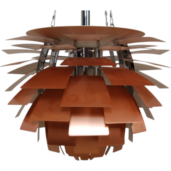 Poul Henningsen copper Artichoke lamp 48 Cm