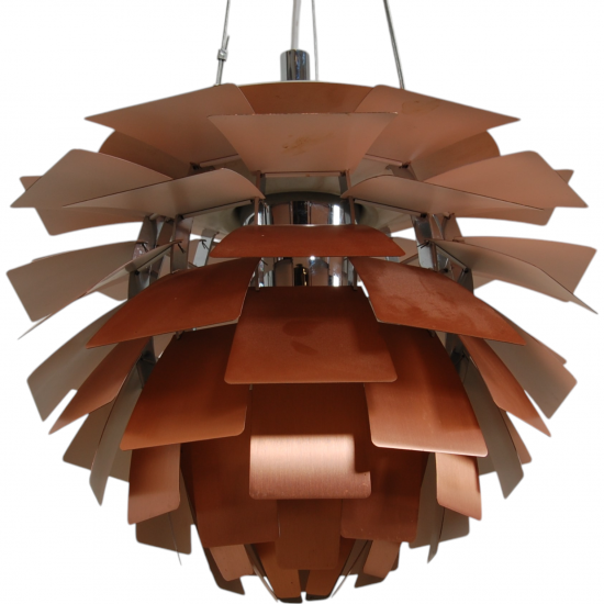 Poul Henningsen copper Artichoke lamp 48 Cm