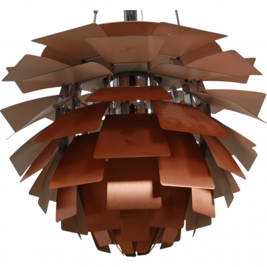 Poul Henningsen copper Artichoke lamp 48 Cm