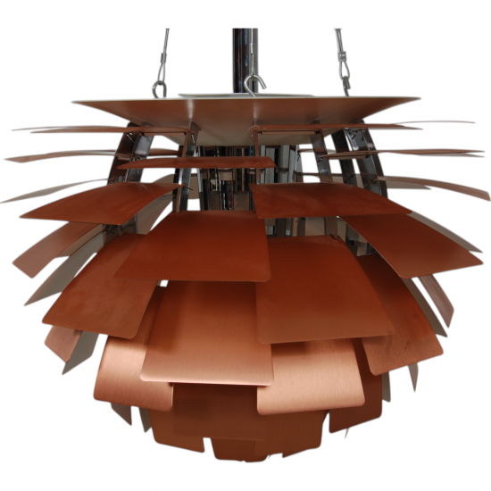 Poul Henningsen copper Artichoke lamp 48 Cm