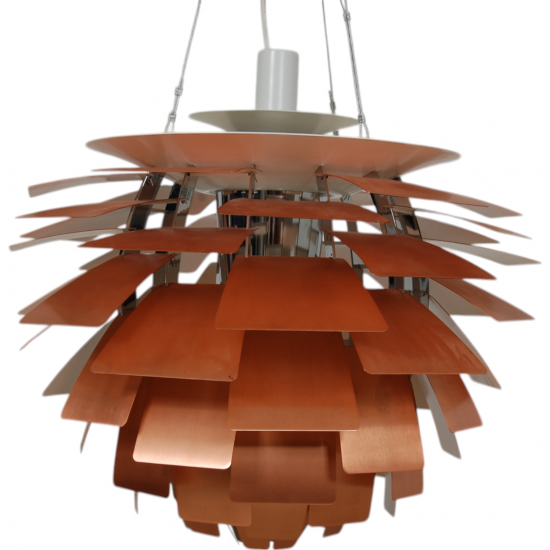 Poul Henningsen copper Artichoke lamp 60 Cm