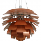 Poul Henningsen copper Artichoke lamp 60 Cm