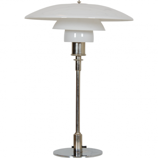 Poul Henningsen 4/3 nickel table lamp